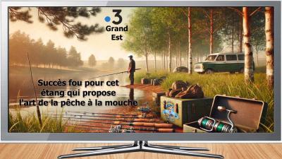France 3 Grand Est consacre un reportage à notre étang, haut lieu de la pêche à la mouche.