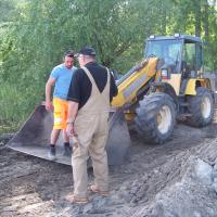 Création d'épis à la gravière Epple AAPPMA Seltz